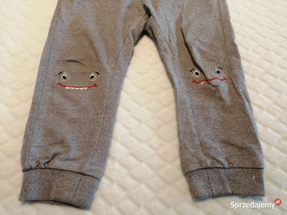 Spodnie dresowe buźki szare 98 Smyk Odzież Czeladź