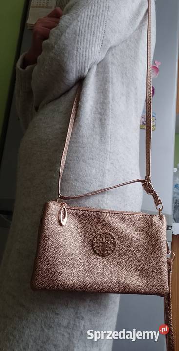 Złota torebka listonoszka saszetka z Londynu Dla kobiet Kraków