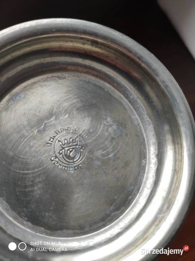 Stary dzbanek z cyny sygnowany Kraków sprzedam