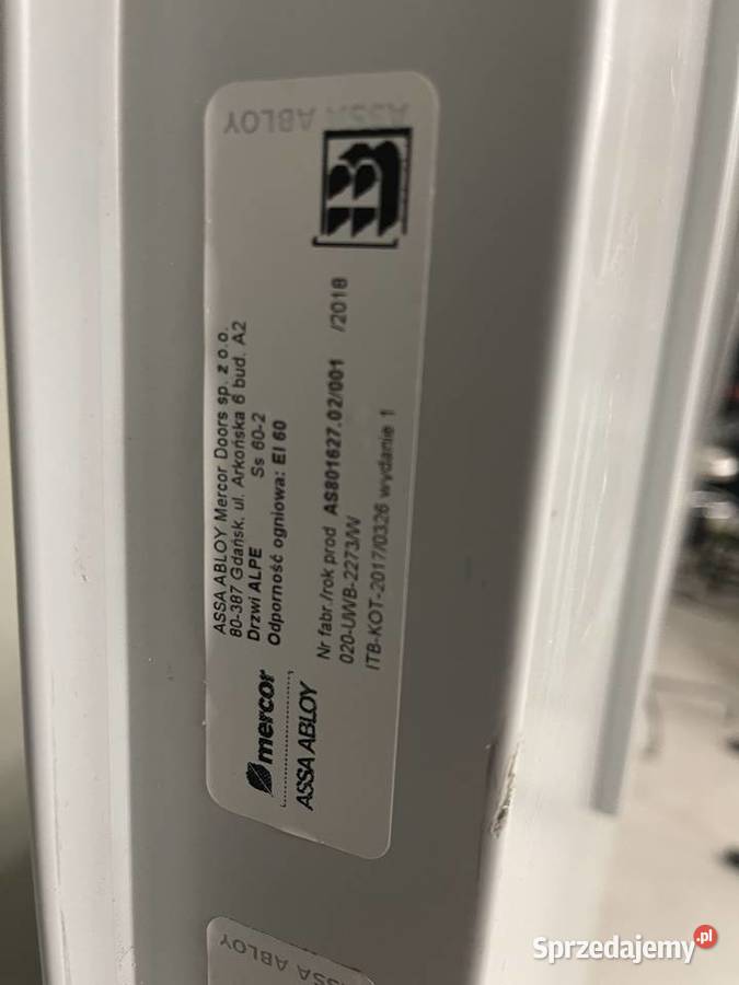 drzwi przeciwpożarowe Śliwice