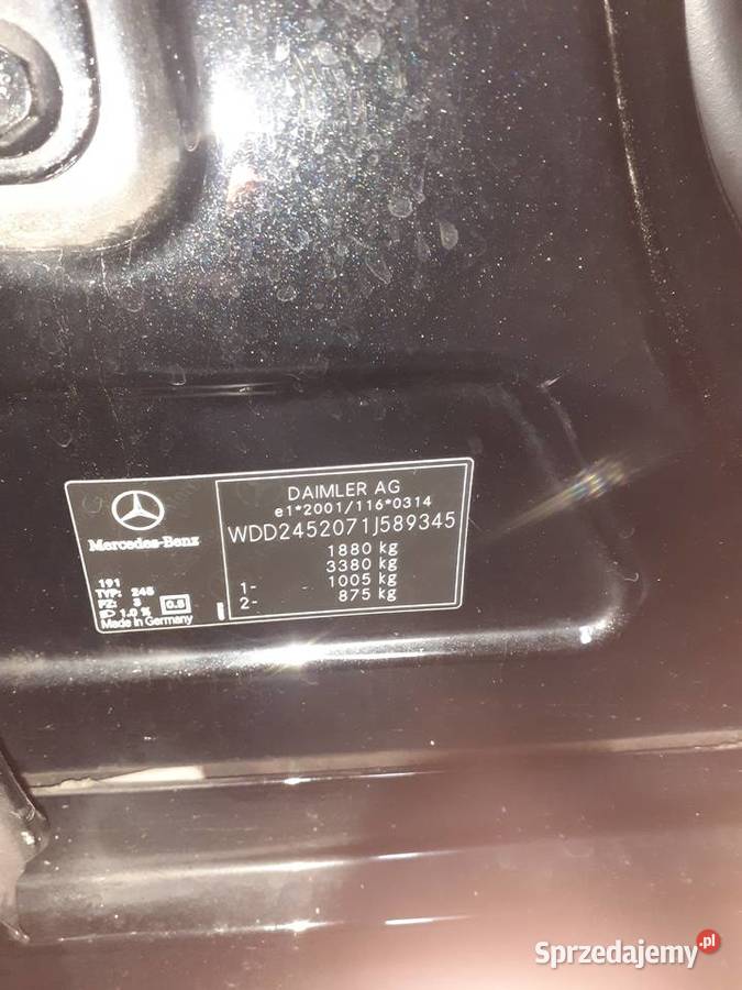 Mercedes b klassa automat Chełm