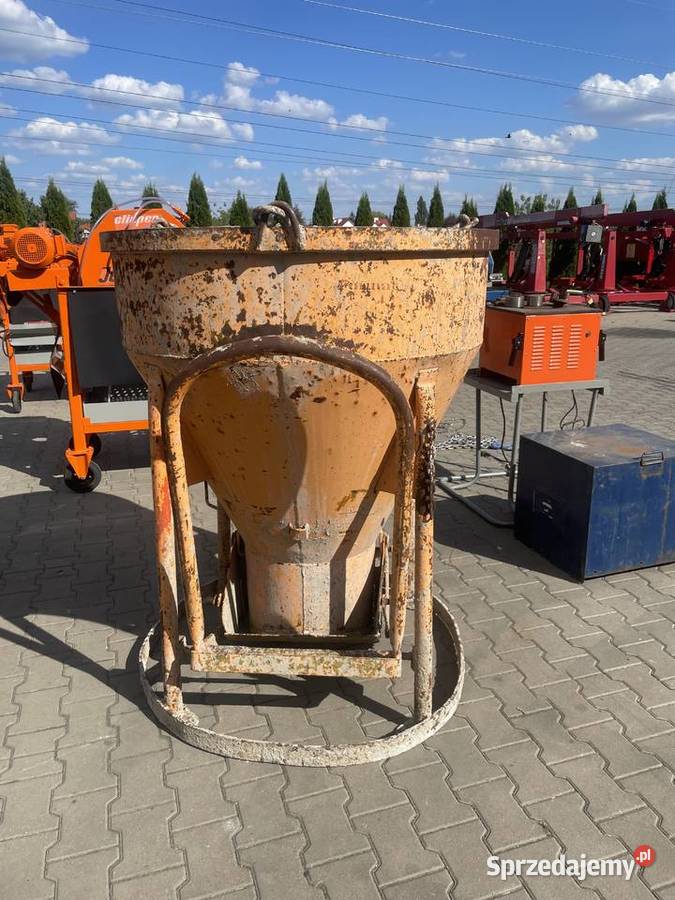 Pojemnik dźwigowy do betonu niemieckiej firmy Ślesin sprzedam