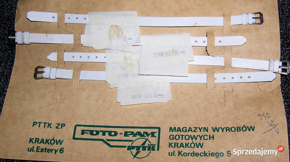 pasek do zegarka vintage PRL OKAZJAD Bartków