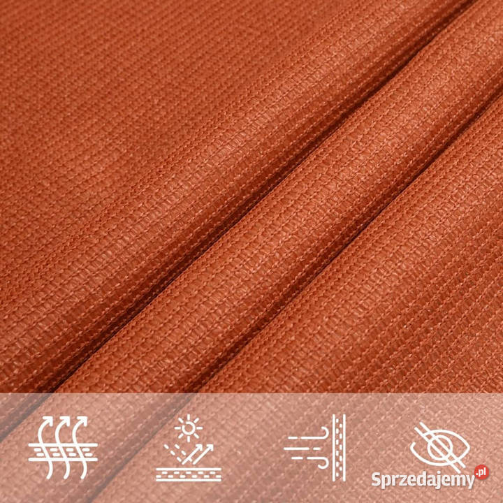 Żagiel przeciwsłoneczny 160 gm pomarańcz 25x35 m sprzedam