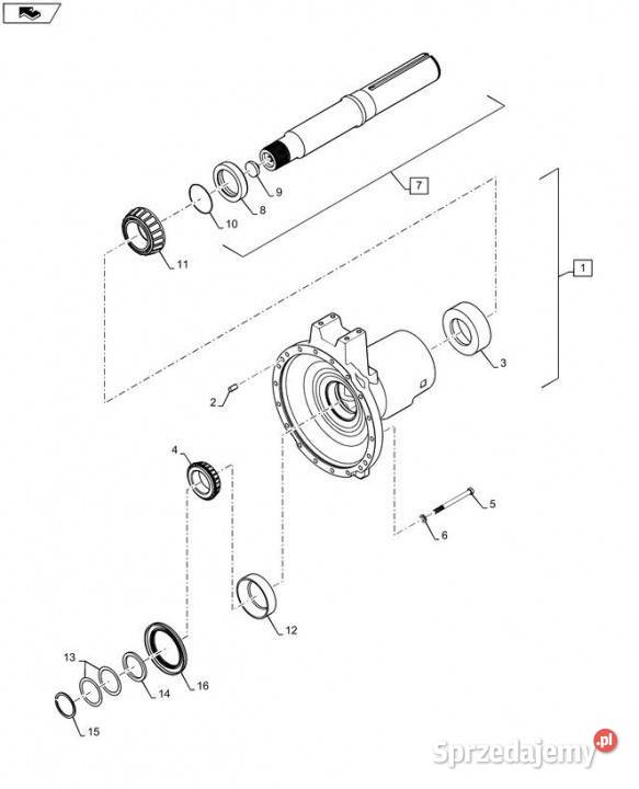 Holland T6090 Wałek 84260714 wielkopolskie Jastrzębniki
