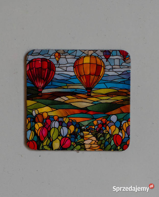 Magnes Szklane Balony polami pamiątka gadżet Krosno