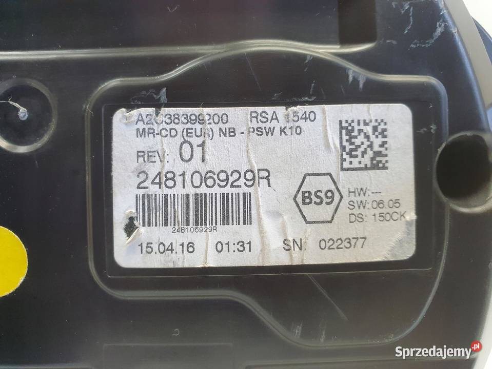 Renault Talisman 16 DCI LICZNIK Zegary osobowe Janów