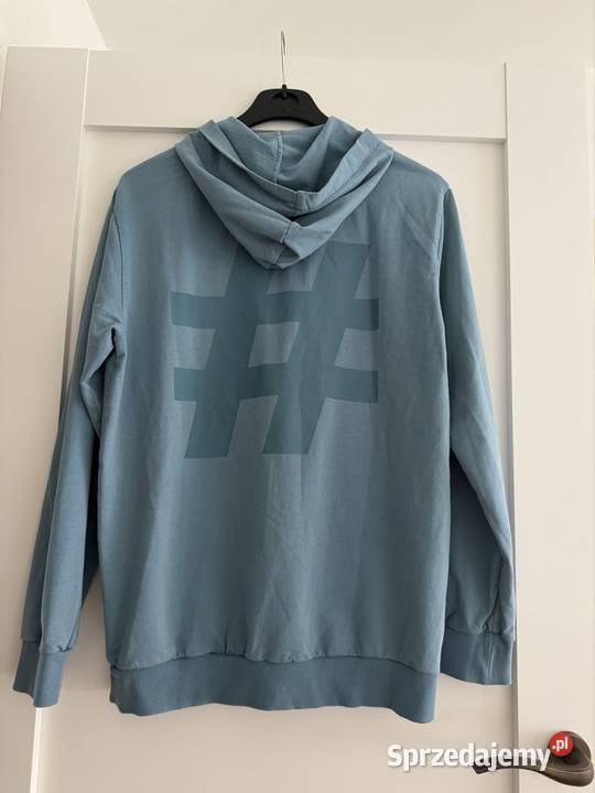 Bluza męska M Carry niebieska z kapturem z Częstochowa