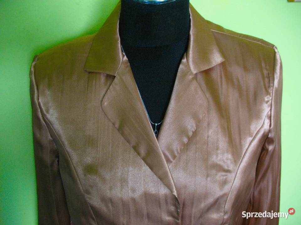Żakiet beżowy marynarka 38 M biust 100 brązowy/beżowy Siedlce