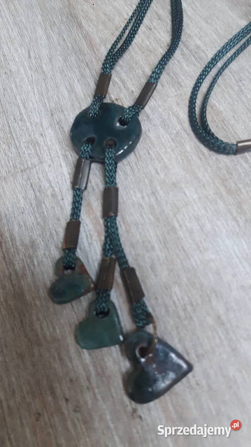 Naszyjnik ceramiczny ręcznie wykonany Otwock sprzedam
