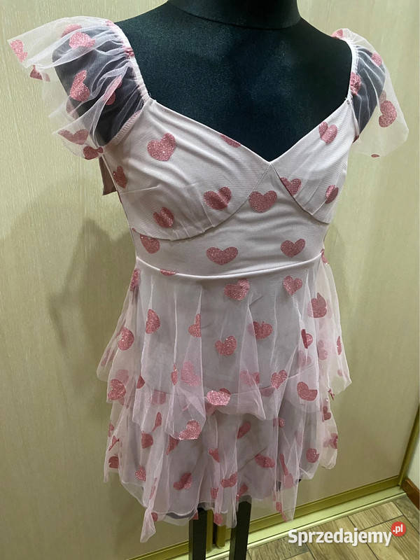 Sukieneczka damska w serduszka rozmiar M Warszawa sprzedam