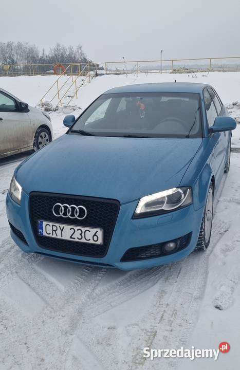 Audi A3 Sportback 20 TDI Sline 180 2009 POLIFT niebieski A3 Lipno
