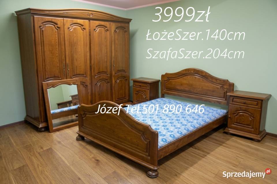 Piękna Sypialnia Dębowa meble sypialniane śląskie Pszczyna