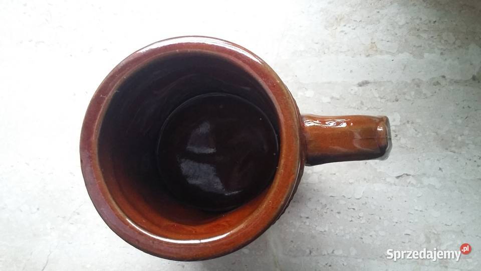 Kufel brązowy ceramiczny Katowice