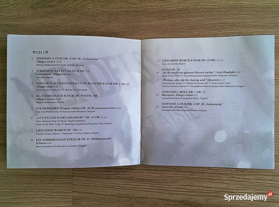 Felix Mendelssohn Romantik pur 3CD Digipack CD małopolskie sprzedam