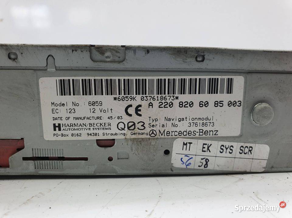ZMIENIARKA CD MERCEDES W220 A2208206085 Lipno sprzedam