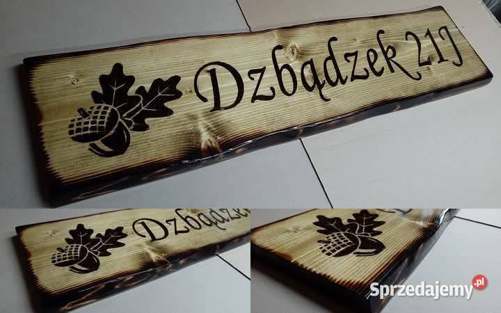 Grawer na desce wypalanie szyld drewniany deska małopolskie Roczyny