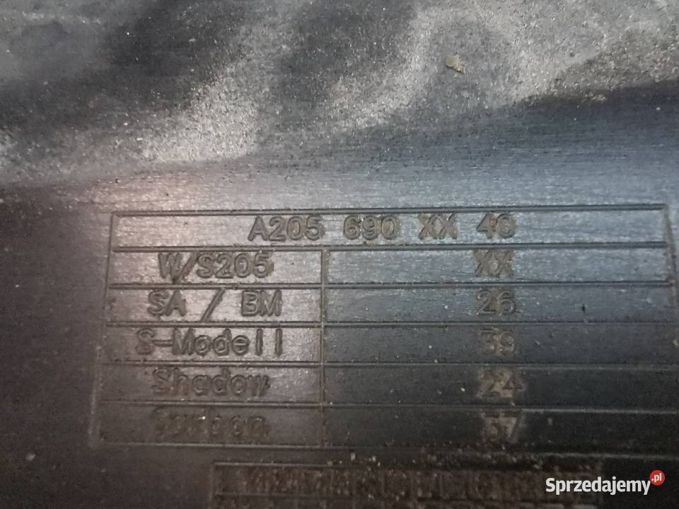 Listwa progowa prawa rh MercedesBenz w205 amg Międzychód