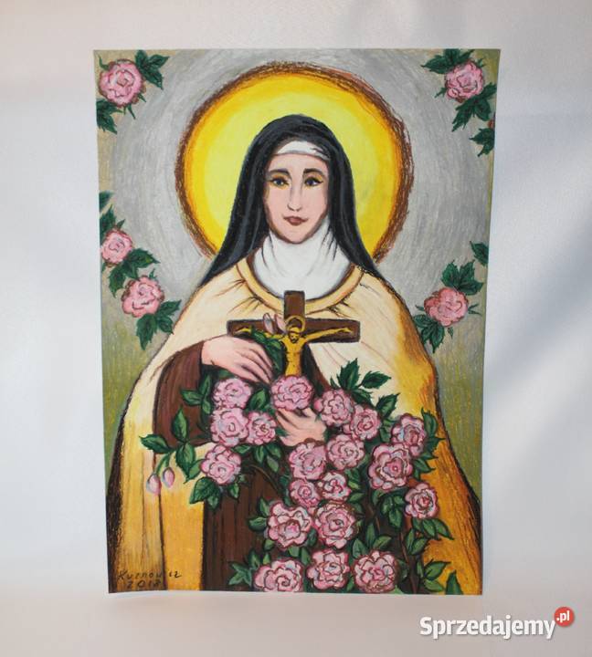 Obraz pastele święta Teresa dzieciątka Jezus z Malarstwo Stare Miasto