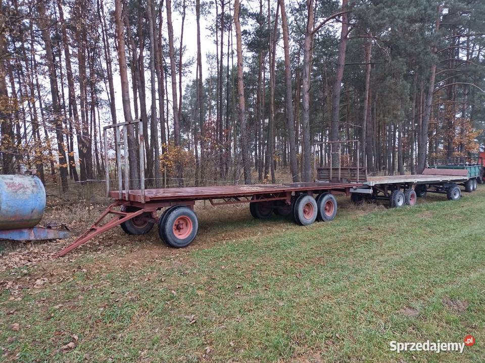 Długi wóz do bel przyczepa słoma siano kiszonka Karsin