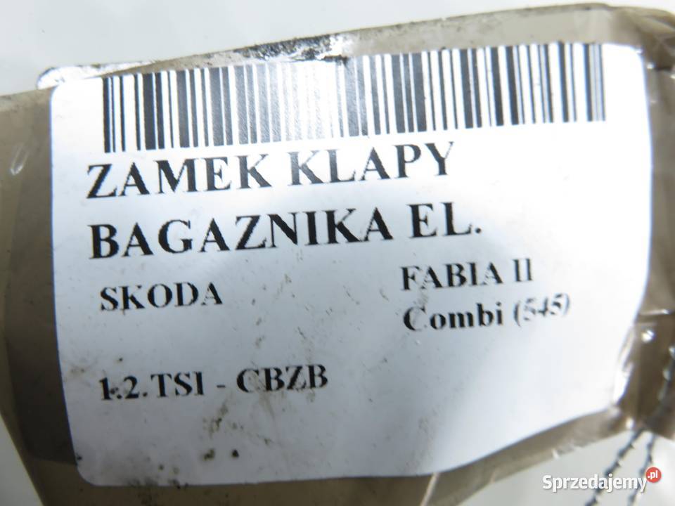 ZAMEK KLAPY SKODA FABIA II 5J0827501B