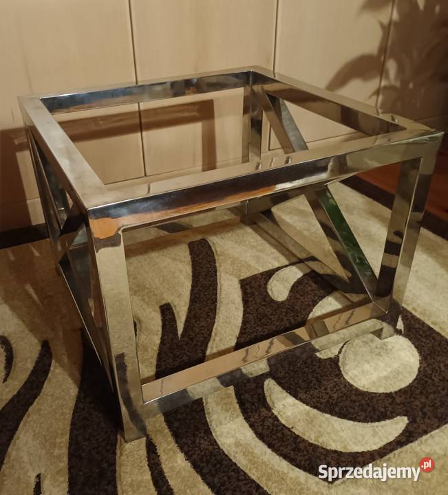 Stelaż pod stolik kawowy glamour stal nierdzewna Biskupiec