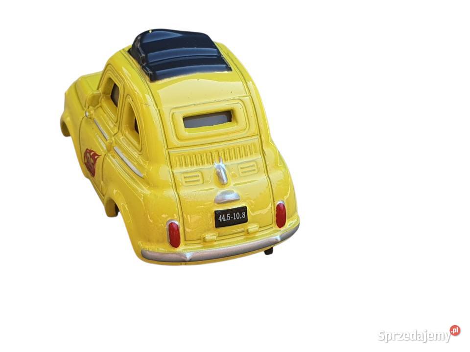 Zabawka model samochodu Luigi żółty Fiat 500 śląskie Cieszyn