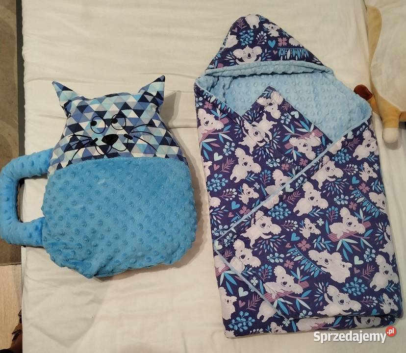 Rożek kocyk i poduszka kot Gajewo sprzedam