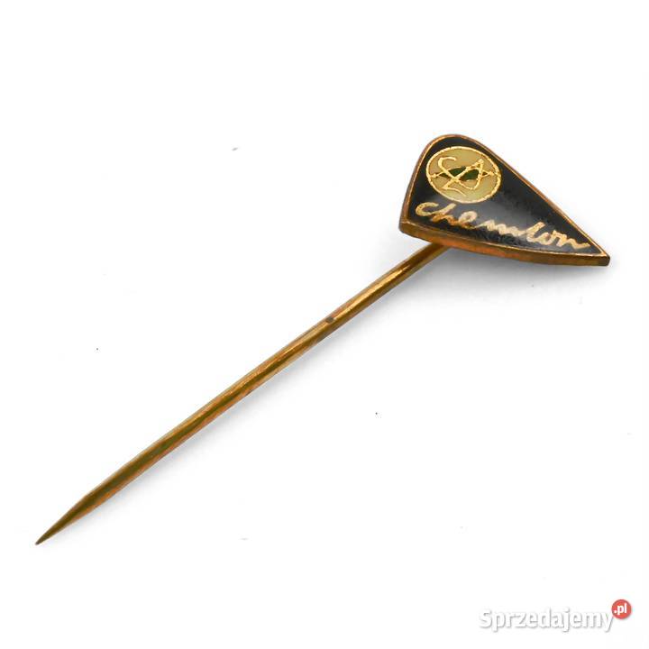 Chemlon 12 Metal Przypinka Socrealizm Przemysł zachodniopomorskie Szczecin