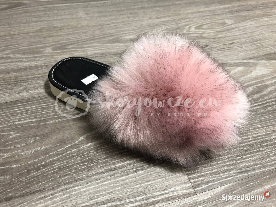 Klapki Futrzane Pantofle ze sztucznym futerkiem inna małopolskie Szaflary sprzedam