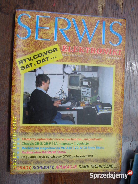 Rocznik miesiecznika SERWIS ELEKTRONIKI1998R Wołów
