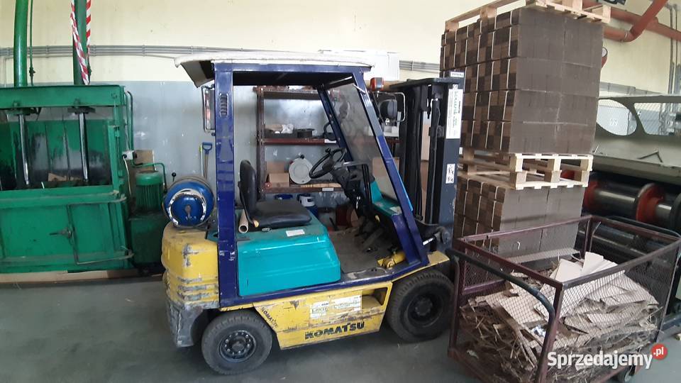 Wózek widłowy 15t Komatsu benzgaz Sprzedam benzyna Wola Krzysztoporska