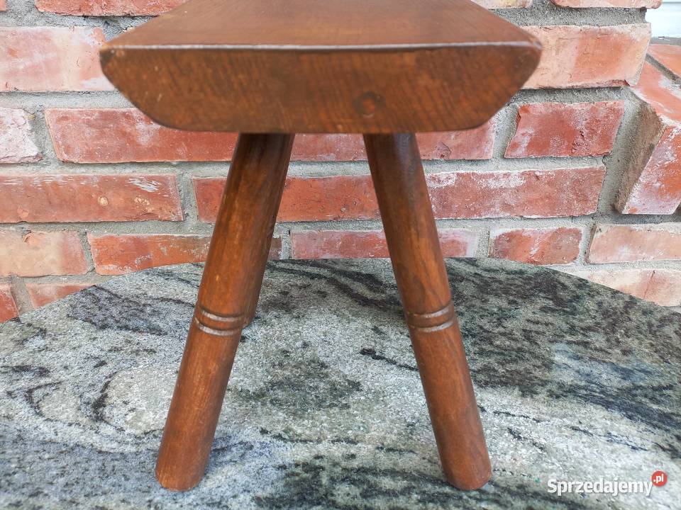 Kwietnik dębowy drewniany Stojak na kwiatek Gawroniec