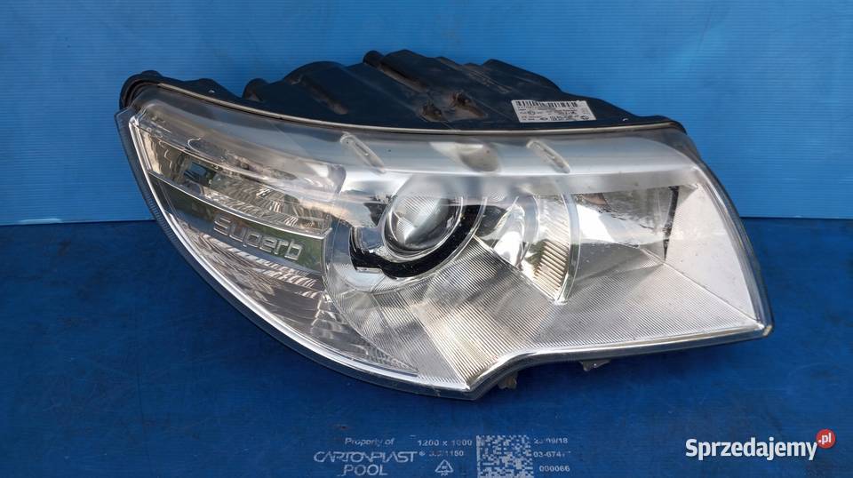 LAMPA PRAWY PRZÓD EU XENON SKODA SUPERB II 2 3T1 Nowy Tomyśl sprzedam