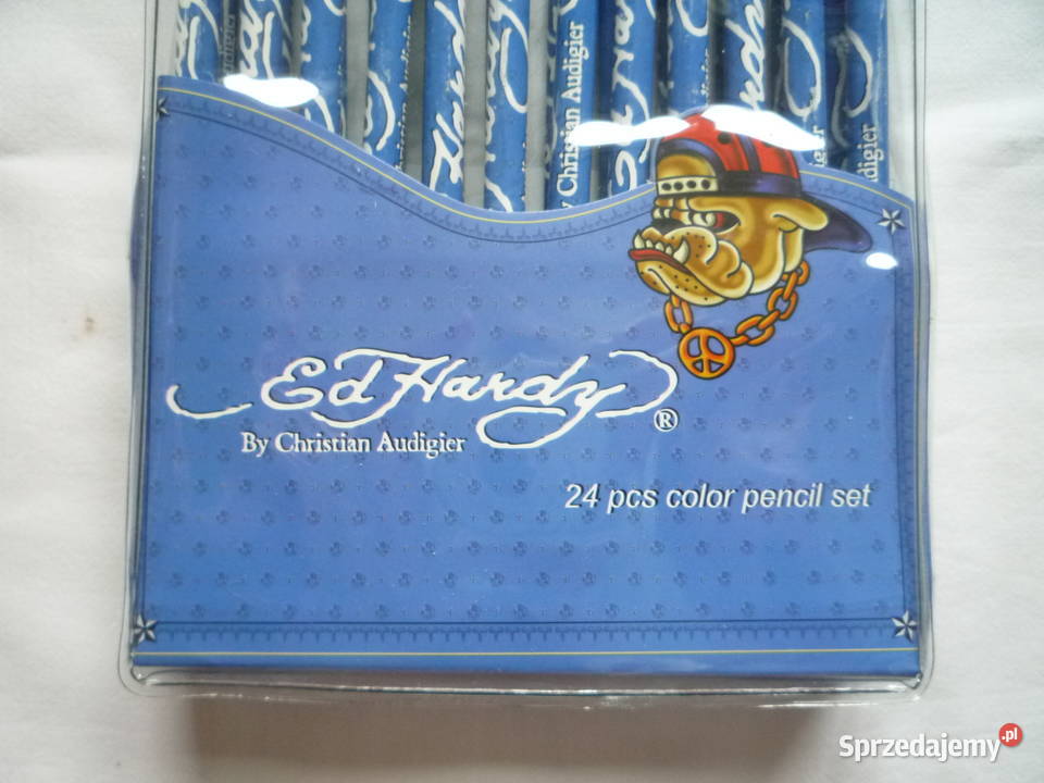 Kredki ołówkowe 24 kolory Ed Hardy Sygnowane zachodniopomorskie Szczecin