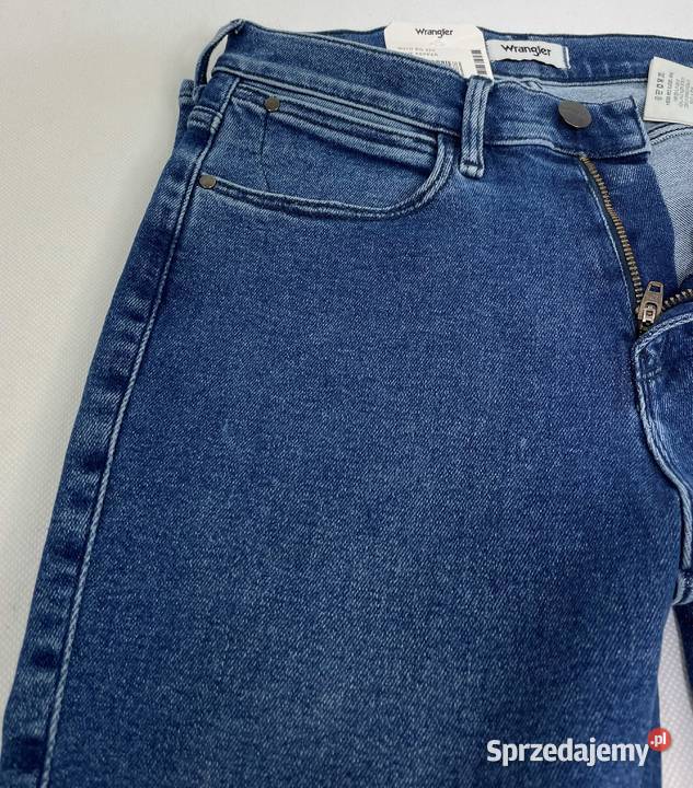Spodnie damskie Wrangler High Rinse Skinny Blue Pisz