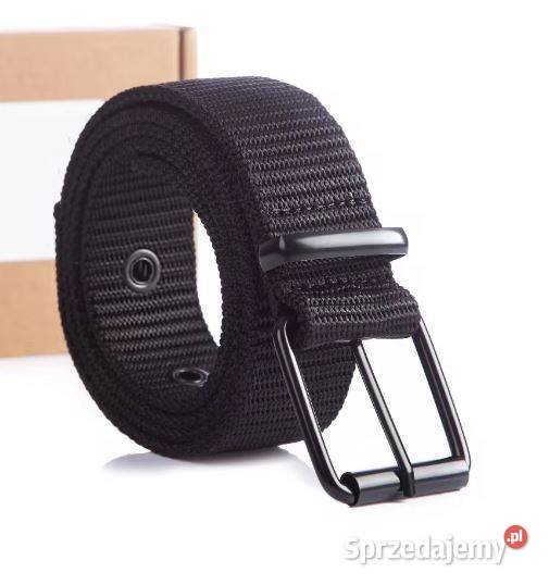 pasek do spodni materiałowy czarny długość 114 Galanteria i dodatki Kielce