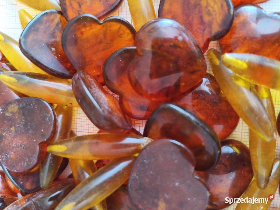 Bursztyn Serca półprodukt Pozostałe Białystok