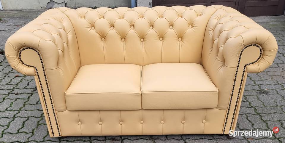 Chesterfield Classic włoska skóra naturalna Grudziądz sprzedam