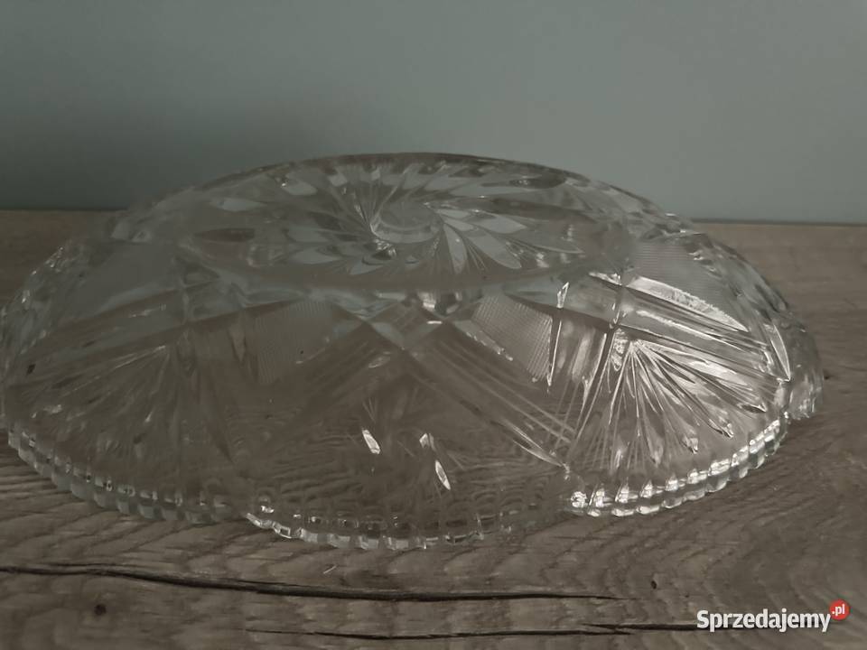 Półmisek kryształ z lat 50tych łódzkie