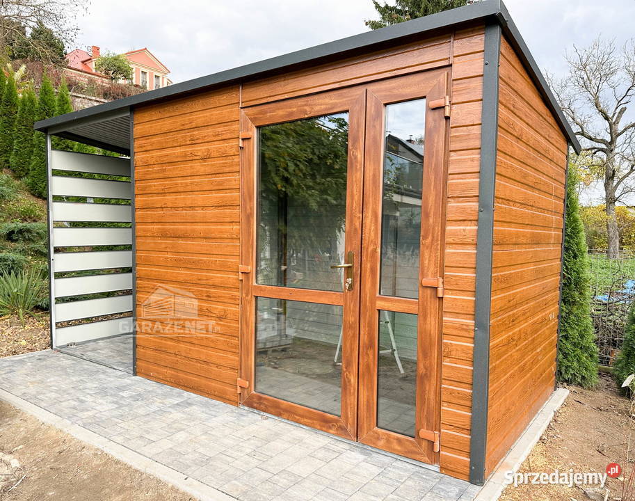 SCHOWEK DOMEK OGRODOWY 25m x 2m WIATA 13M SPAD W Łapanów