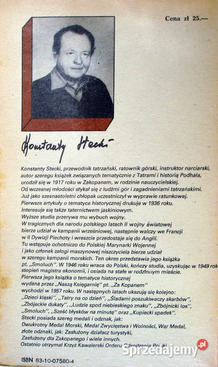 Zbójeckie dukaty Konstanty Stecki miękka Proza i poezja Limanowa sprzedam