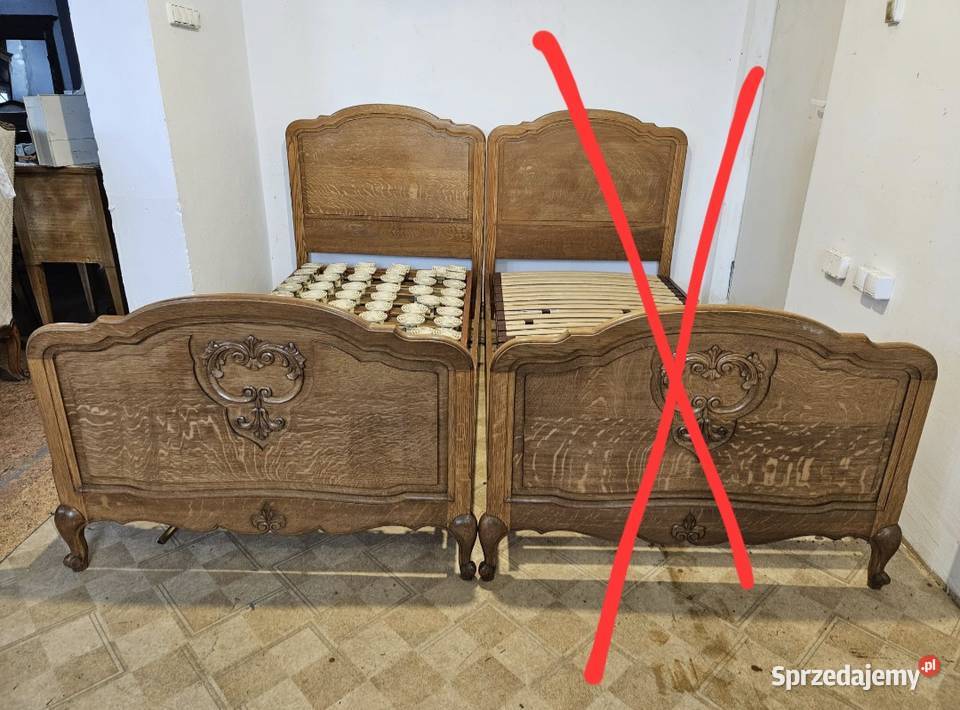 Łóżko ludwikowskie 95x200 małopolskie sprzedam