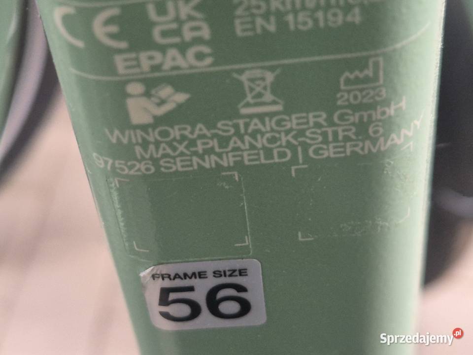 rower elektryczny winora model SINUS R8 ECO Elektryczne Rowery i akcesoria Poddębice sprzedam
