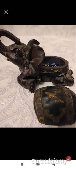 SŁOŃ SZKATUŁKA NA SZCZĘŚCIE Z POLYRESINU Pabianice sprzedam