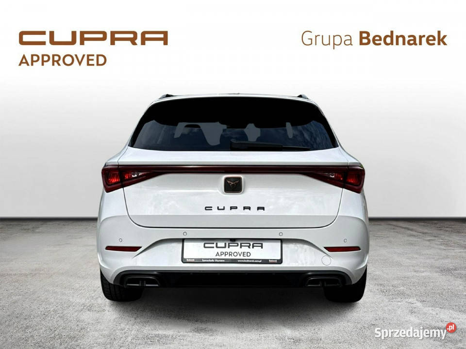 Cupra Leon Bezwypadkowy Salon Polska Serwis ASO biały Łódź