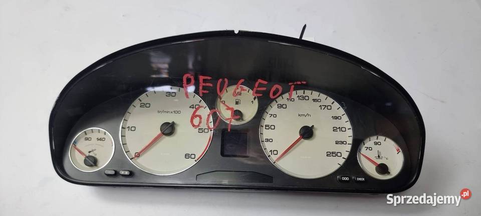 LICZNIK ZEGAR PEUGEOT 607 9648444280 Lipno