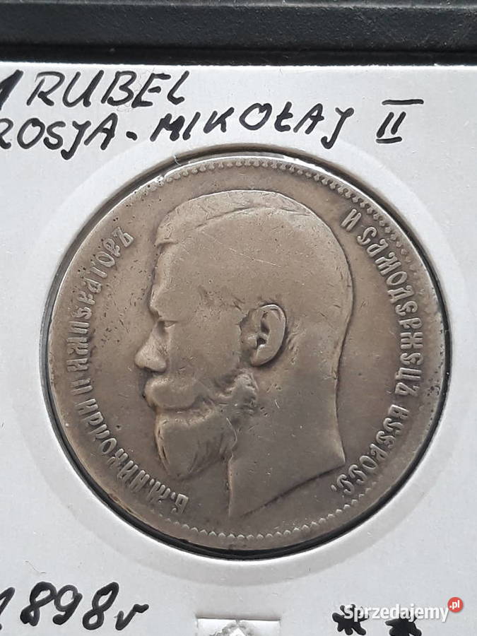 1 Rubel Rosja 1898 r Mikołaj II Romanow Piękny Konin sprzedam