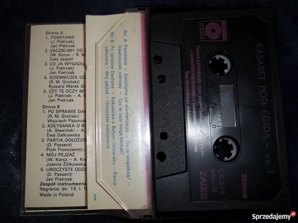 Kabaret pod Egidą Jan Pietrzak 2e kasety Łódź