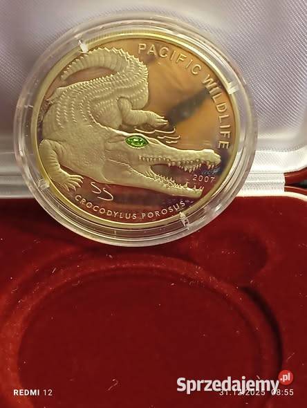 TLKO 2500 Palau 2007 5 dolarów Krokodyl Warszawa